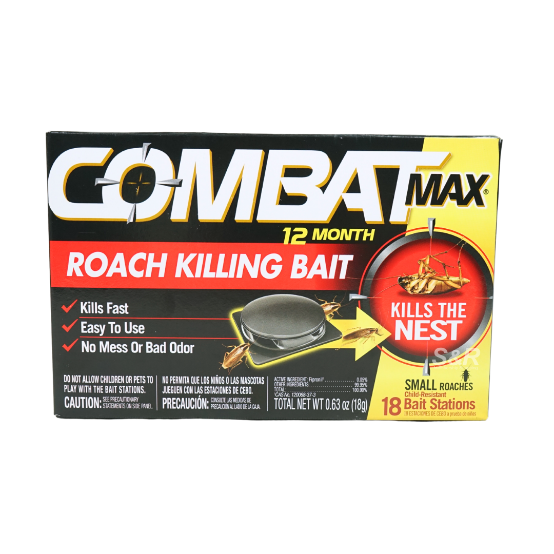 Combat Max Roach Killing Bait 18 pieces